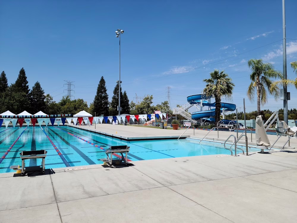 Elegant pool with lighting